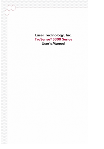 TruSense S300 Users Manual